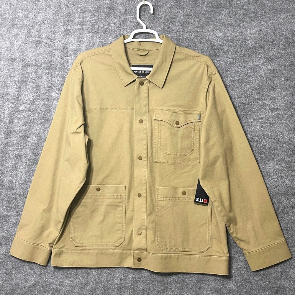 5.11 Tactical Mens Rosser Jacket 78058 Kangaroo Tan Utility Chore Coat 2XL New